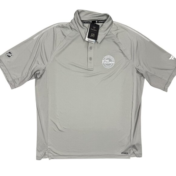 NWT Fanatics NHL Alumni Short Sleeve Golf Polo Shirt Stretch Grey XL - Picture 1 of 9